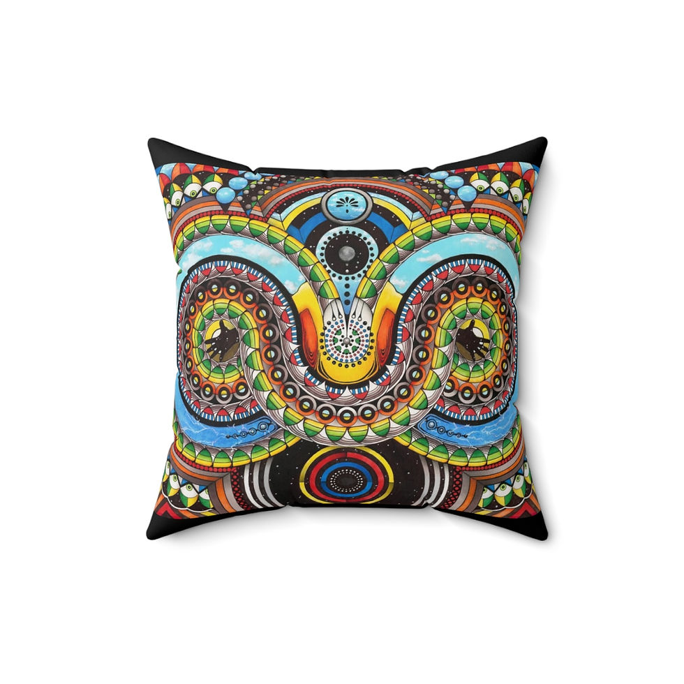Thumbnail: Polyester Square Pillow - All Signs Point To Yes