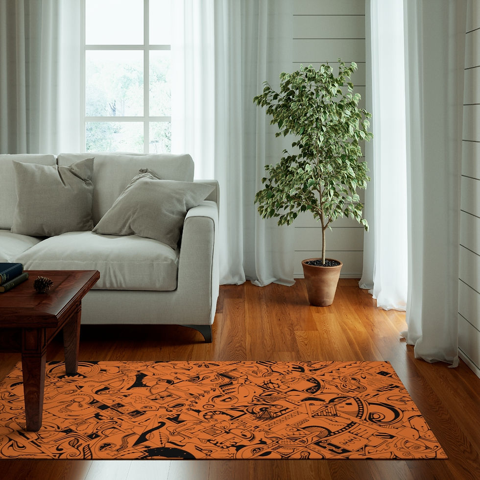 Thumbnail: Dornier Rug - Spinnaroony (orange)
