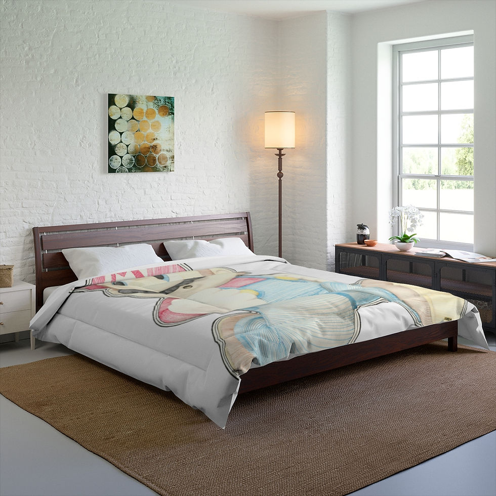 Comforter - Mario Mario (white)