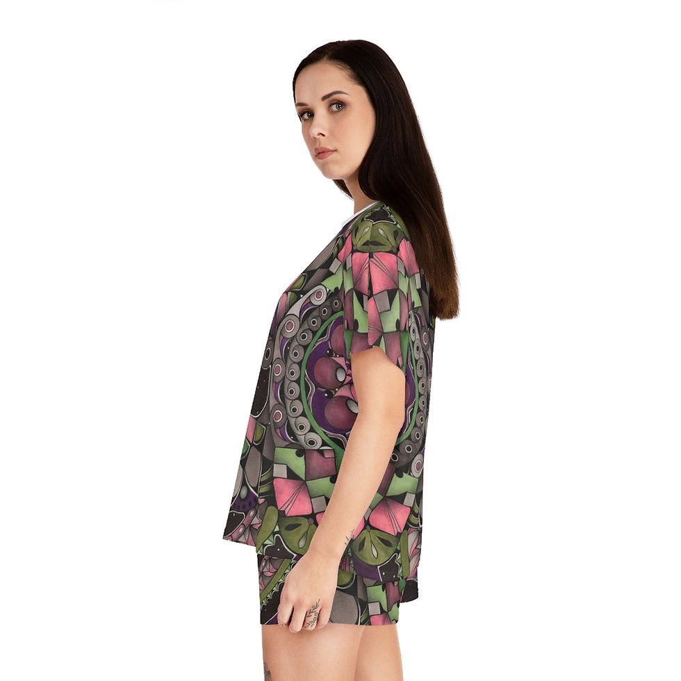 Thumbnail: Women's Short Pajama Set (AOP) - Hey, Good Looking