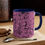 Thumbnail: Accent Coffee Mug, 11oz - Spinnaroony (light pink on black)
