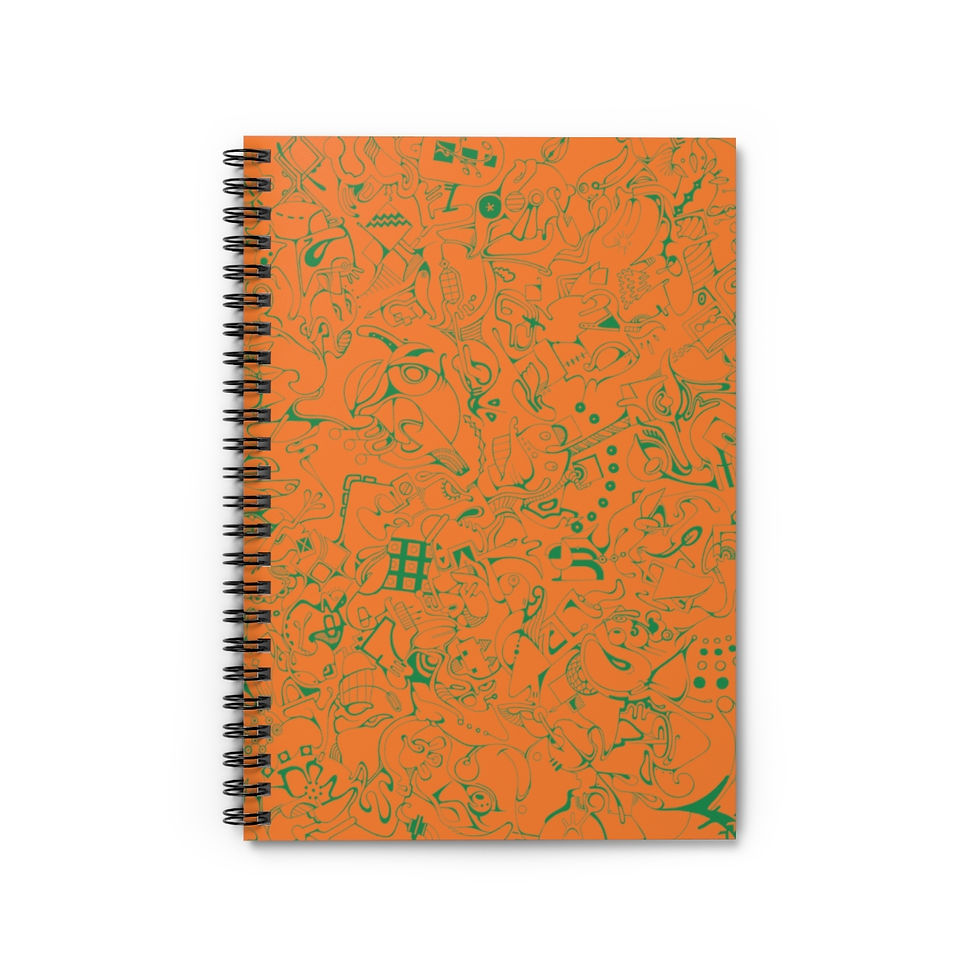 Thumbnail: Spiral Notebook - Spinnaroony 2 (orange)