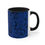 Thumbnail: Accent Coffee Mug, 11oz - Spinnaroony (dark blue on black)