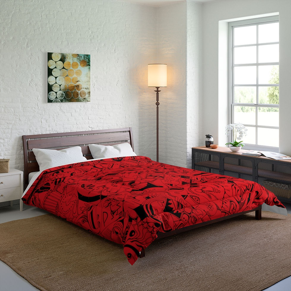 Thumbnail: Comforter - Spinnaroony (red)