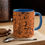 Thumbnail: Accent Coffee Mug, 11oz - Spinnaroony (orange on black)