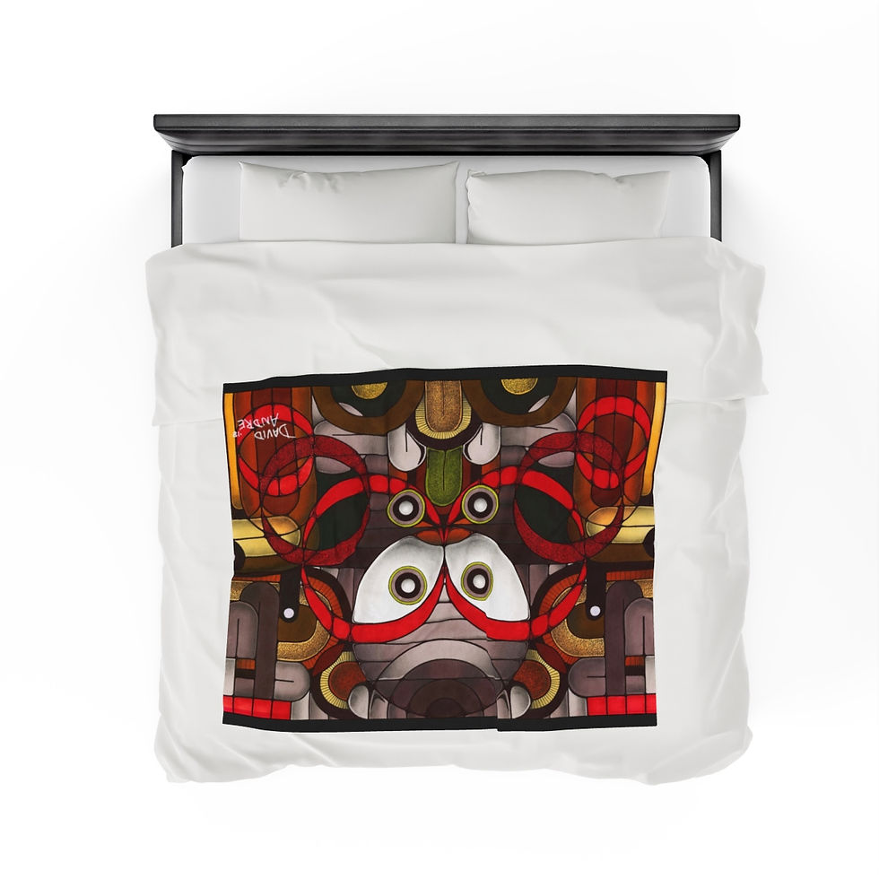 Thumbnail: Velveteen Plush Blanket - The World Is On Fire