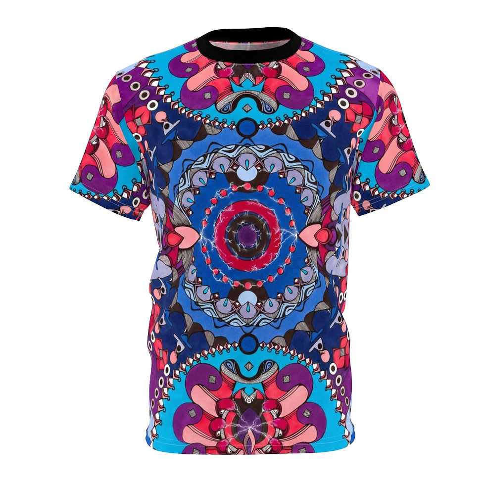 Thumbnail: Unisex Short Sleeve Tee (AOP) - Flirt