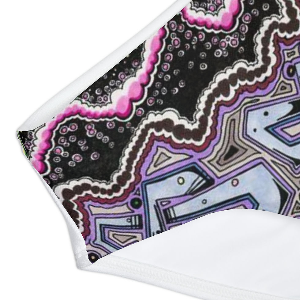 Thumbnail: Girls Two Piece Swimsuit (AOP) - Midnight Vibes