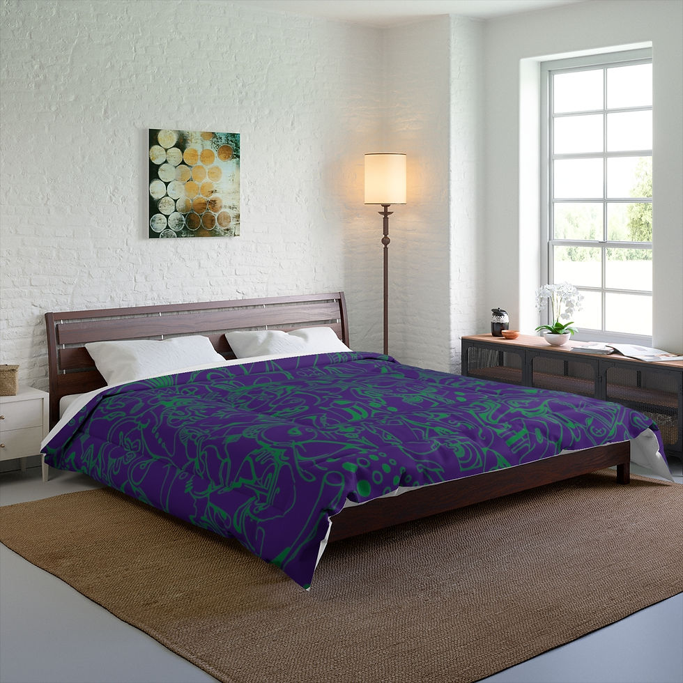 Thumbnail: Comforter - Spinnaroony 2 (dark purple)