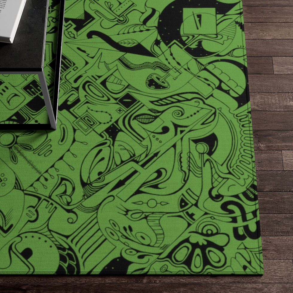 Thumbnail: Dornier Rug - Spinnaroony (green)