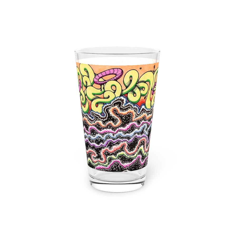 Thumbnail: Pint Glass, 16oz - Midnight Vibes