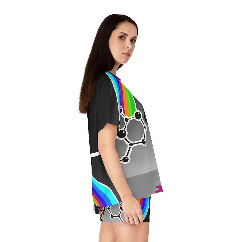Thumbnail: Women's Short Pajama Set (AOP) - It's Science, Kid