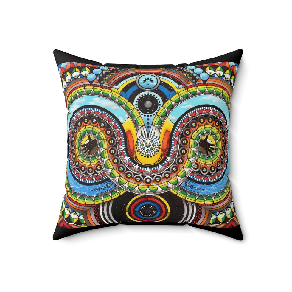 Thumbnail: Polyester Square Pillow - All Signs Point To Yes