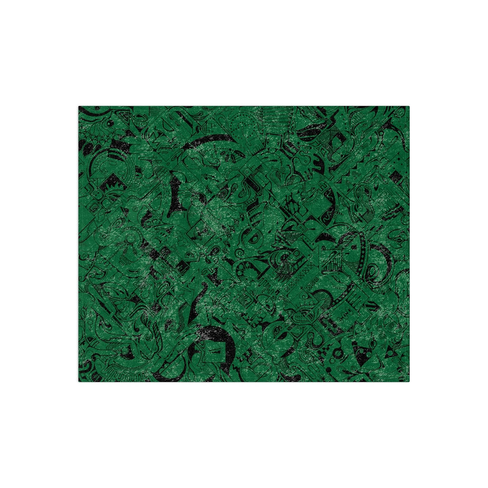 Thumbnail: Crushed Velvet Blanket - Spinnaroony (dark green)