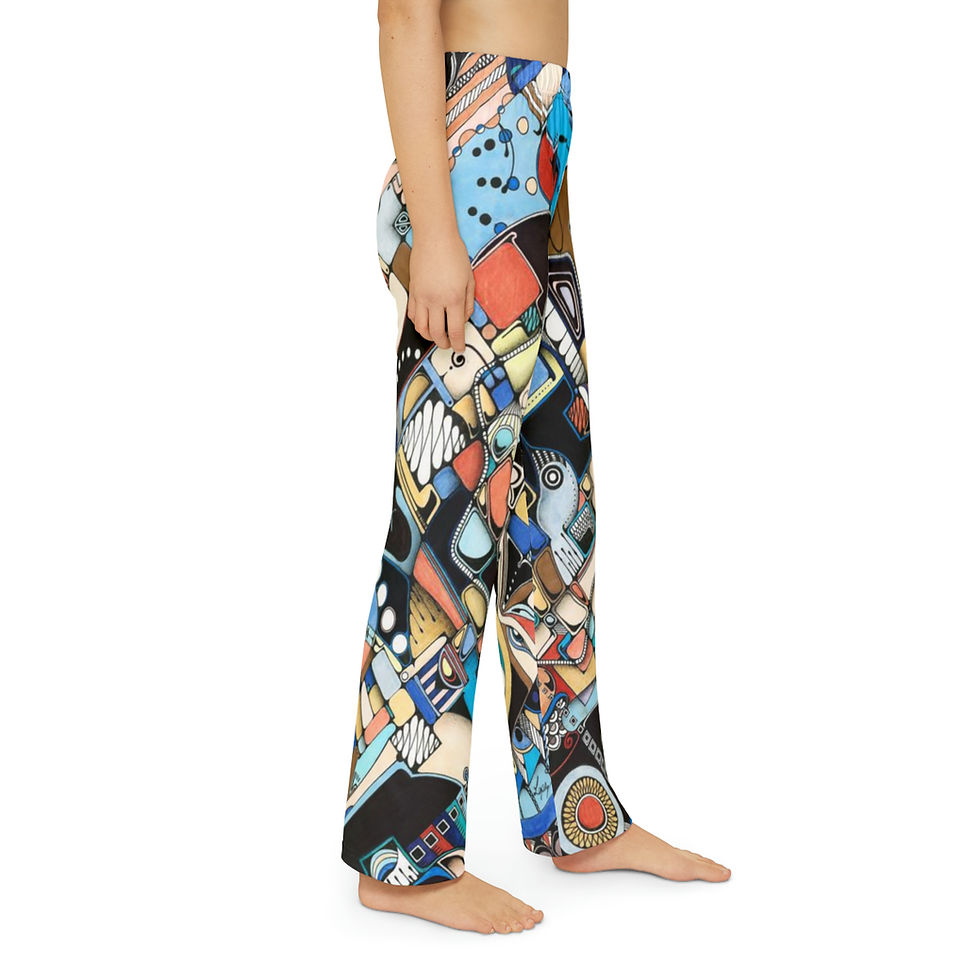 Thumbnail: Kids Pajama Pants (AOP) - Trap Doors