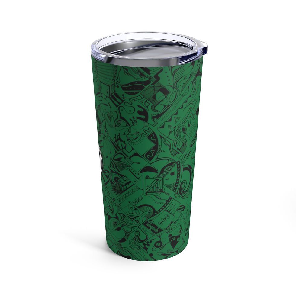 Thumbnail: Tumbler 20oz - Spinnaroony (dark green)