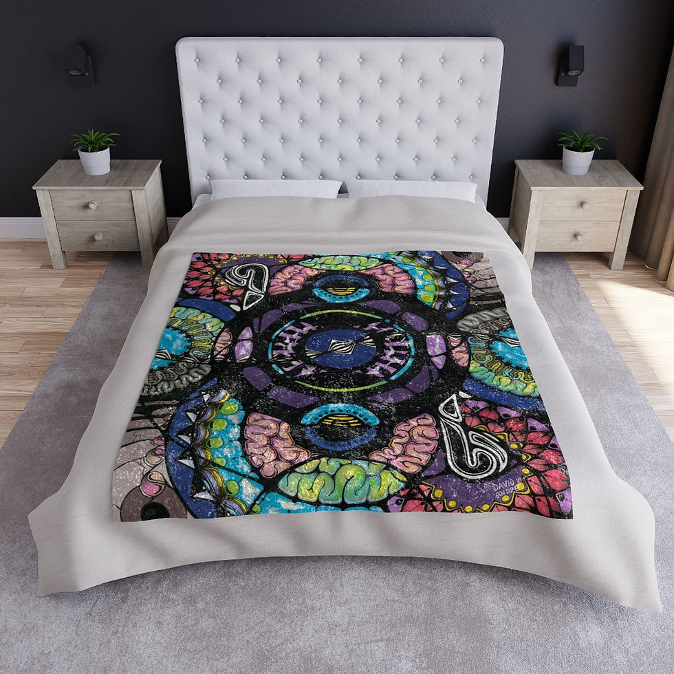 Thumbnail: Crushed Velvet Blanket - Insomnia For The Win
