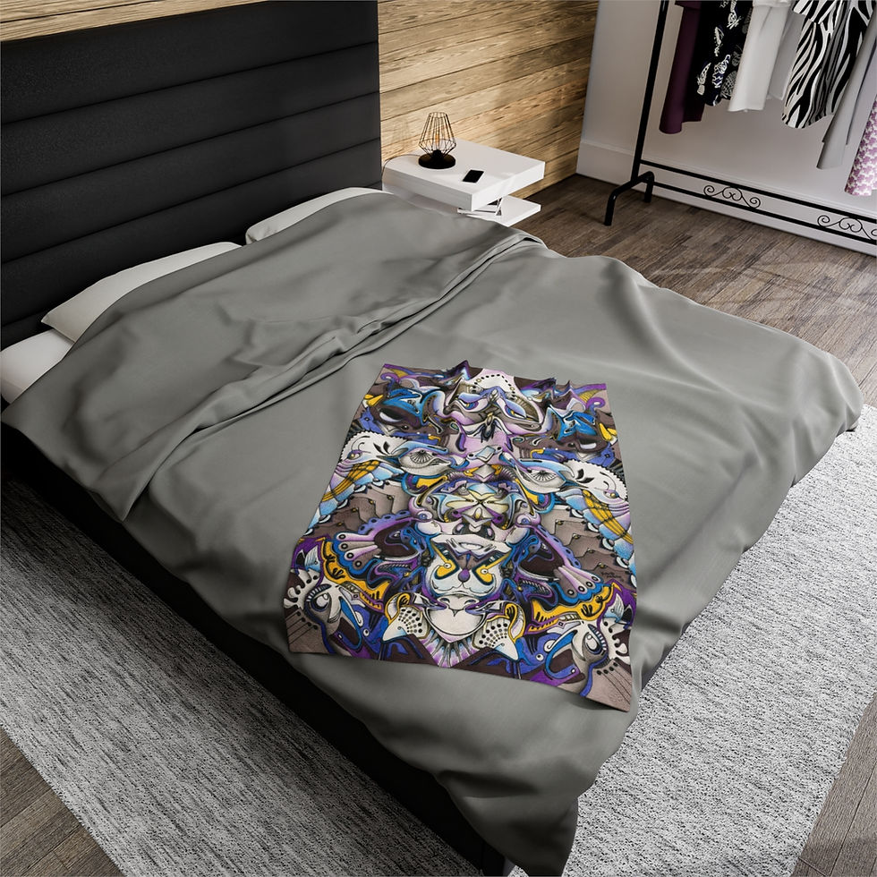Thumbnail: Velveteen Plush Blanket - RELIC
