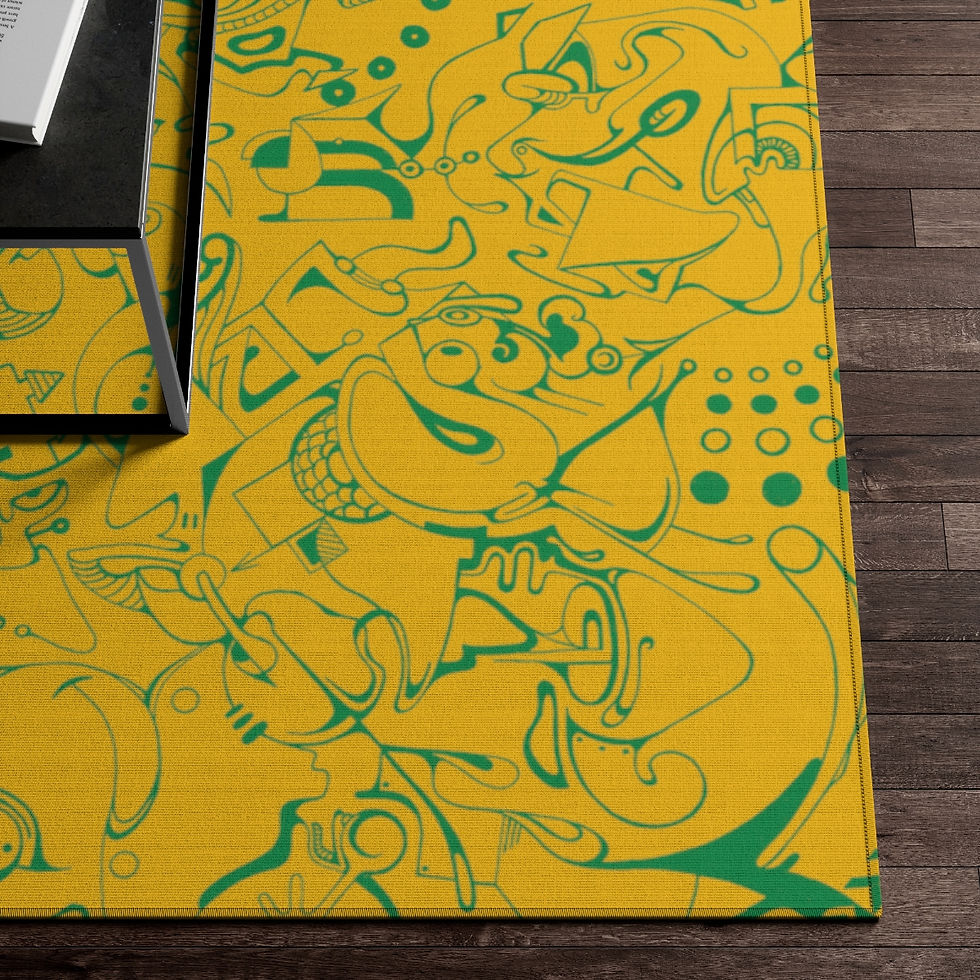 Thumbnail: Dornier Rug - Spinnaroony 2 (yellow)