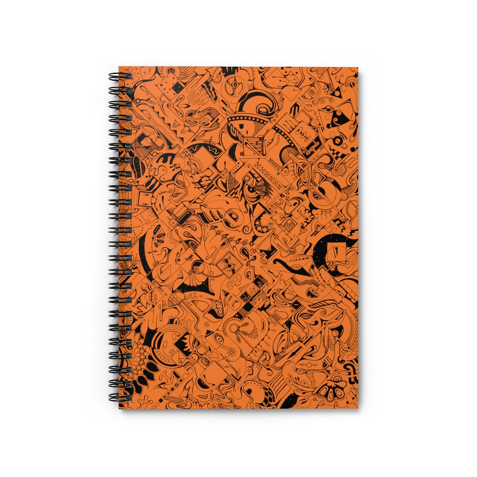 Thumbnail: Spiral Notebook - Spinnaroony (orange)