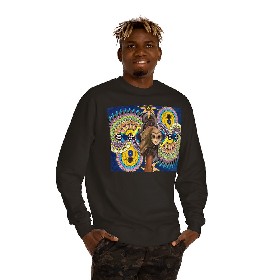 Thumbnail: Unisex Crew Neck Sweatshirt - Dark, Sacred Night