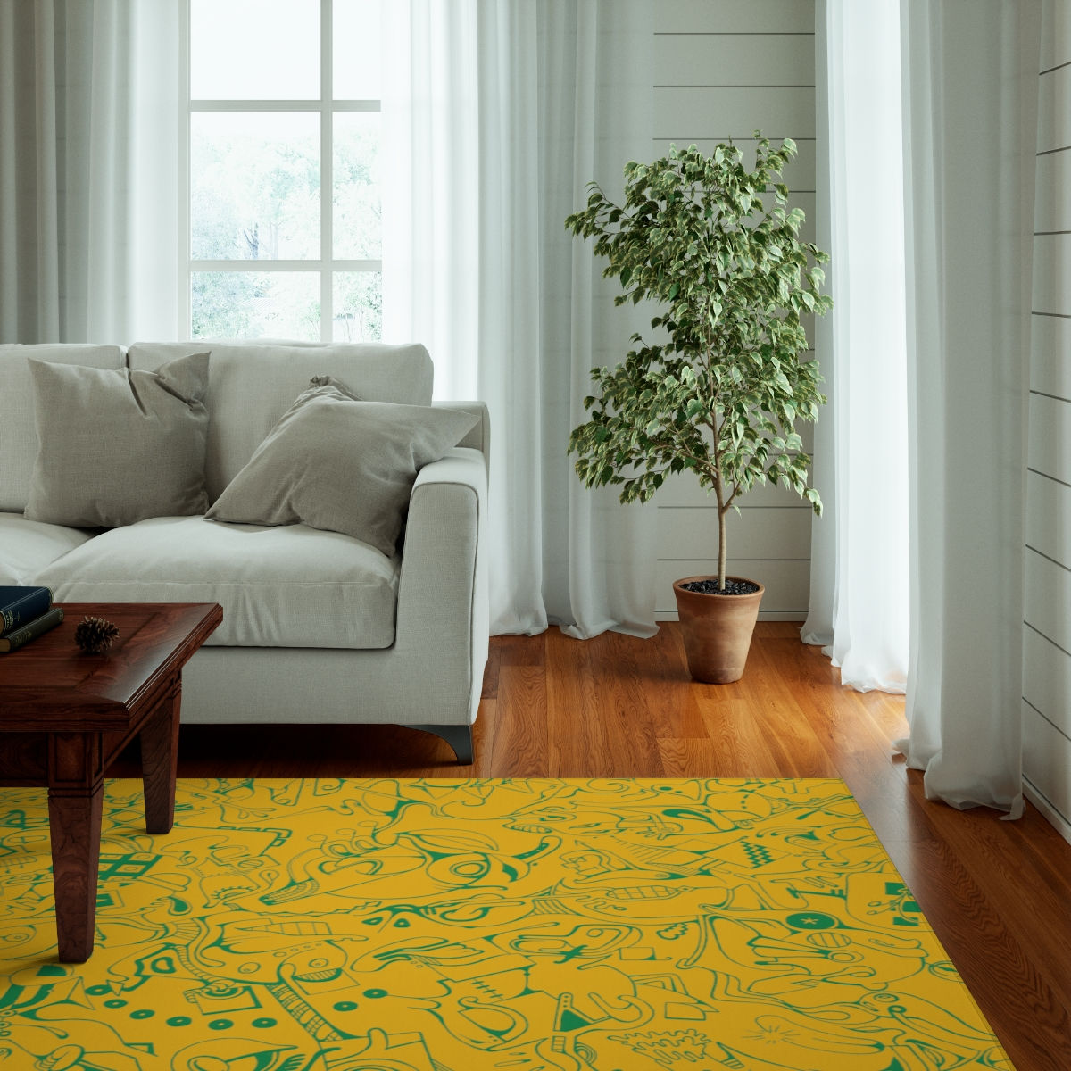 Dornier Rug - Spinnaroony 2 (yellow)