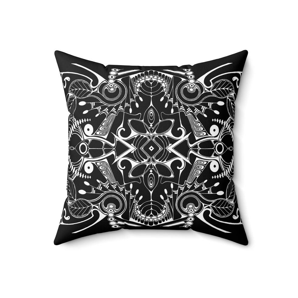 Polyester Square Pillow - Nightshade