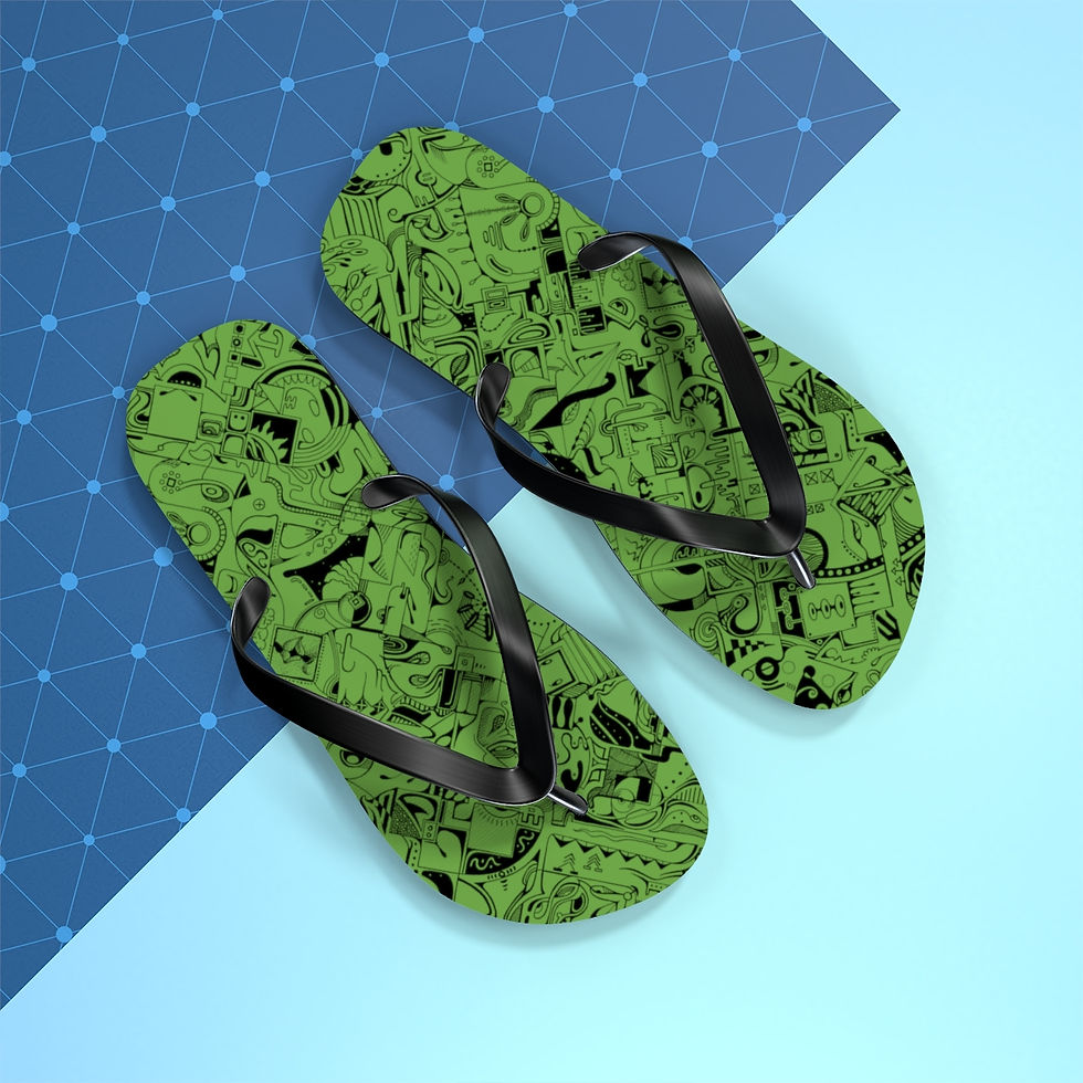 Thumbnail: Flip Flops - Spinnaroony (green)