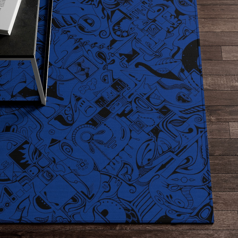 Thumbnail: Dornier Rug - Spinnaroony (dark blue)