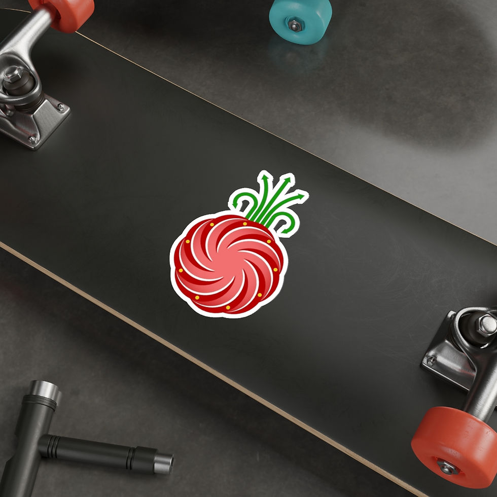 Thumbnail: Die-Cut Stickers - Deconstructed Strawberry