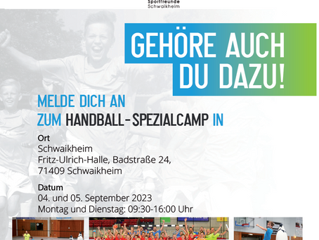 Trainingscamp in den Sommerferien: jetzt anmelden!