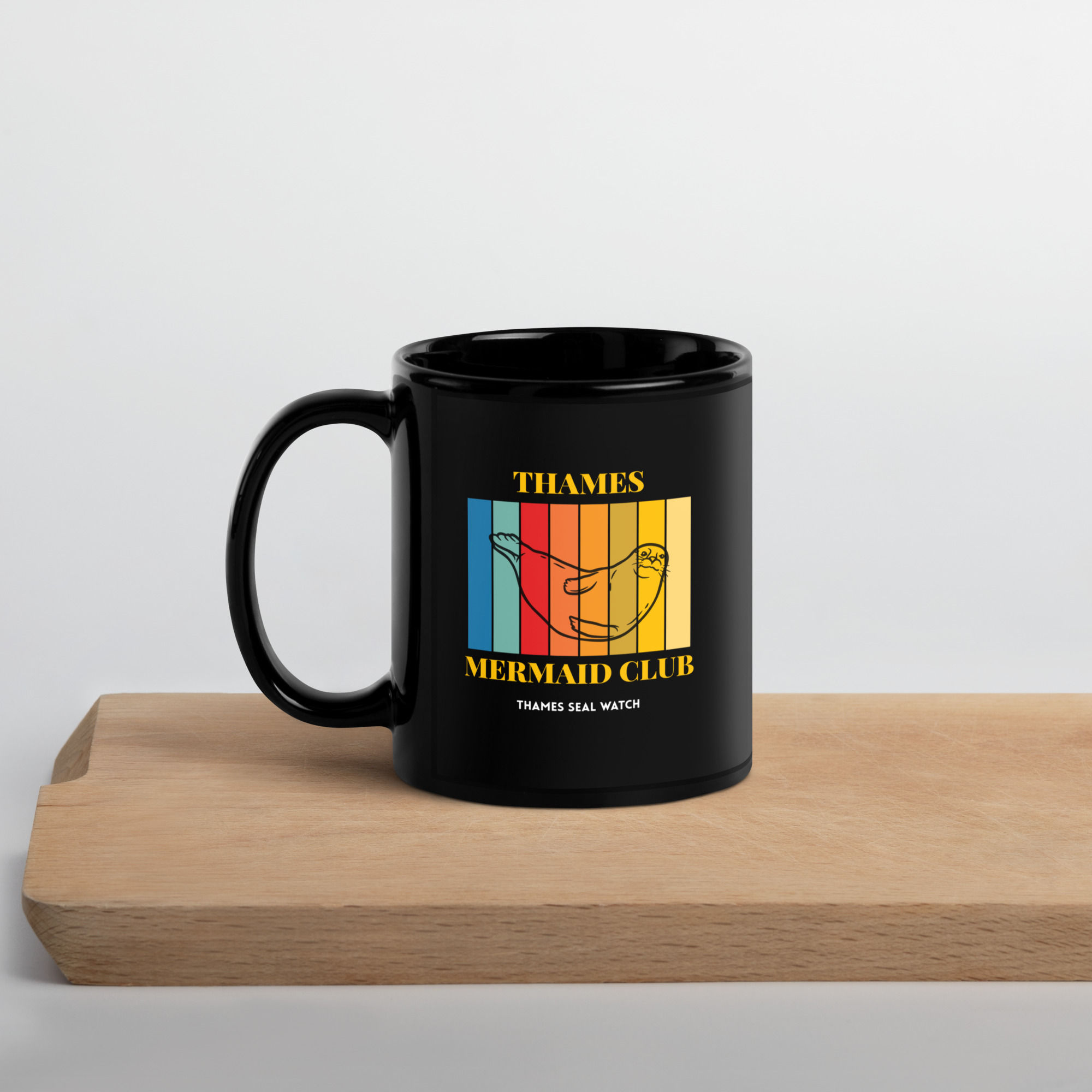 Mermaid Club Mug Black
