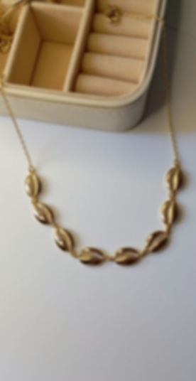 Colar choker búzios 