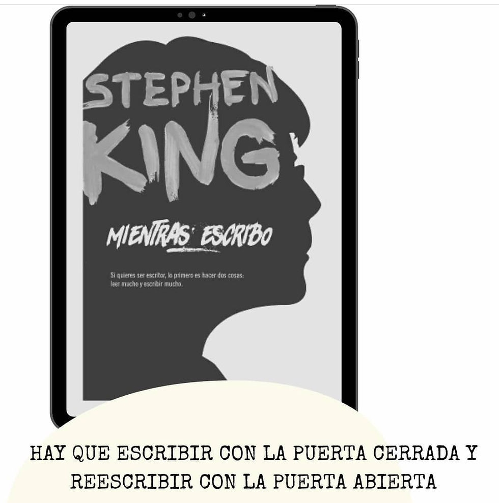 Stephen King: "Hay que escribir con la puerta cerrada"