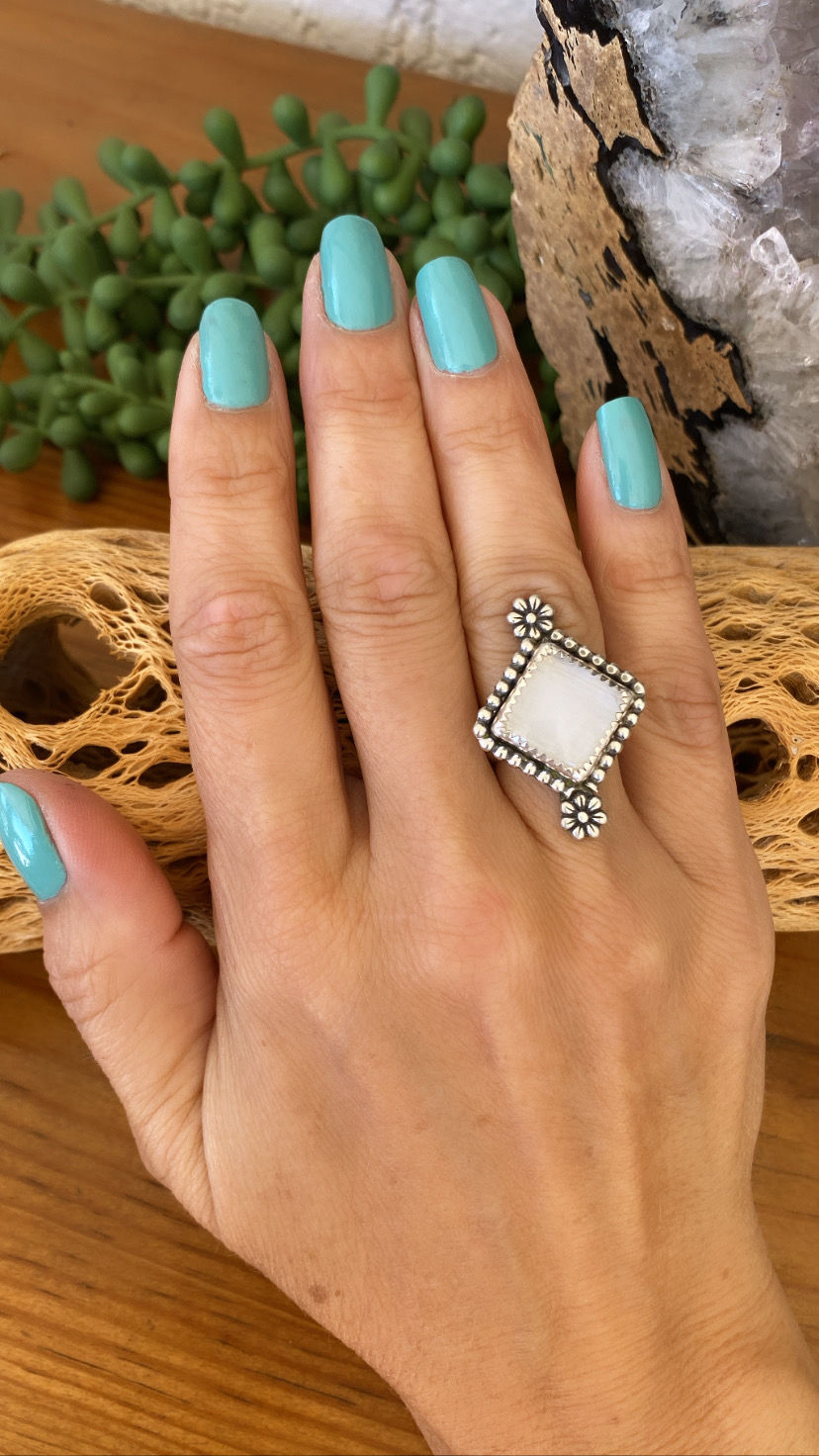 Thumbnail: Floral Rainbow Moonstone