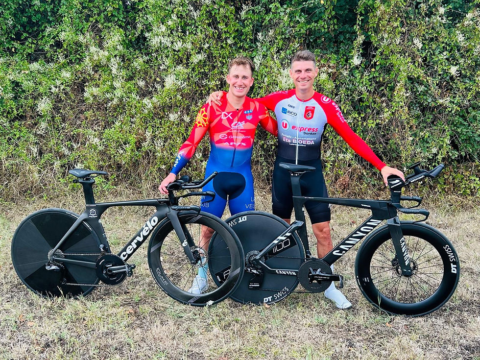 Stefano DE RIU, avec Kévin MICHIELETTO vainqueur du CLM