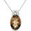 Thumbnail: Topaz Pendant and Necklace in Silver