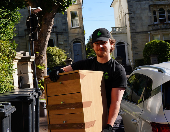 Buff Removals carrying cabinet in Horfield