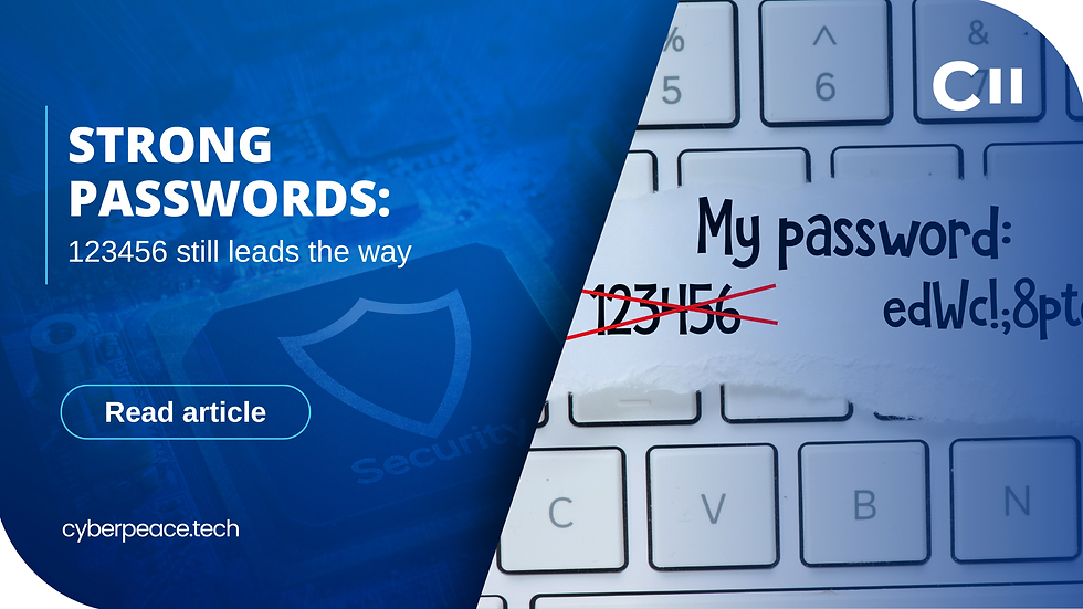 Strong passwords: 123456 still leads the way