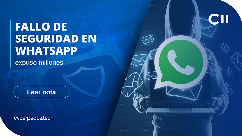 Fallo de seguridad en WhatsApp expuso millones