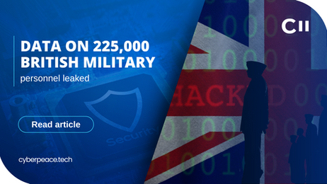 Data on 225,000 British military personnel leaked