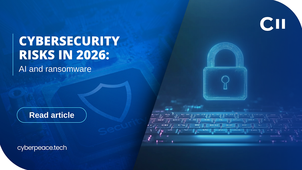 Cybersecurity risks in 2026: AI and ransomware