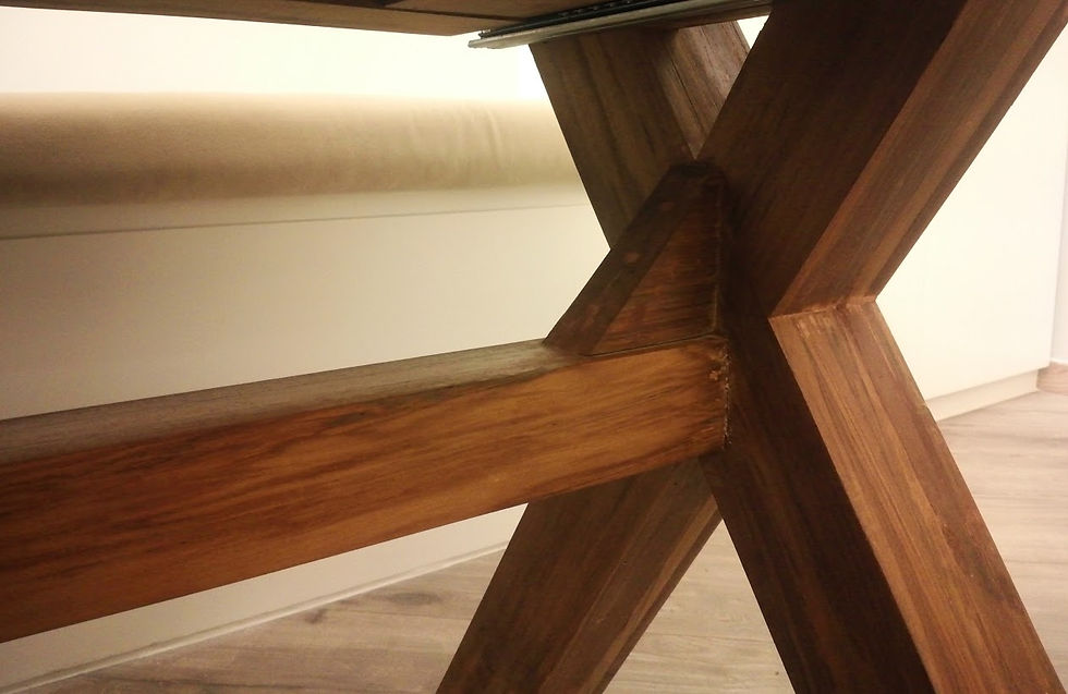 custom made reclaimed teak table set