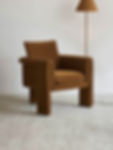 Thumbnail: Velvet Cloth Single-Seat Sofa Chair