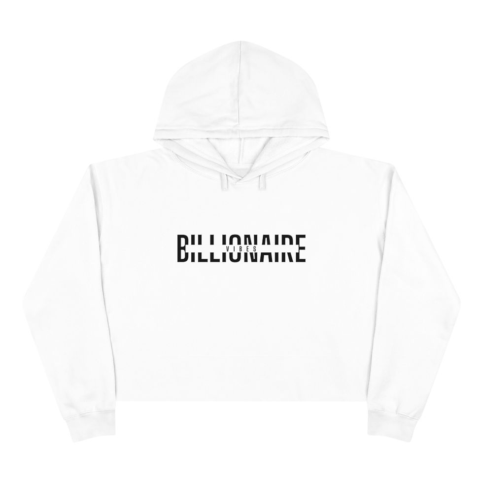 Thumbnail: BILLIONAIRE VIBES CROP HOODIE