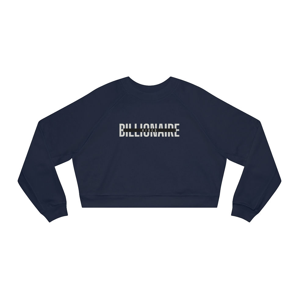 Thumbnail: BILLIONAIRE VIBES WOMENS CROPPED FLEECE PULLOVER