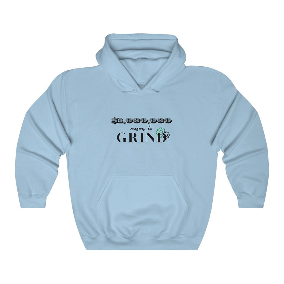 Thumbnail: $1,000,000 REASONS TO GRIND UNISEX HEAVY BLEND™ HOODED SWEATSHIRT