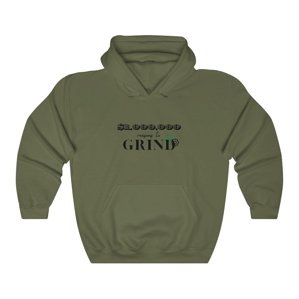 Thumbnail: $1,000,000 REASONS TO GRIND UNISEX HEAVY BLEND™ HOODED SWEATSHIRT