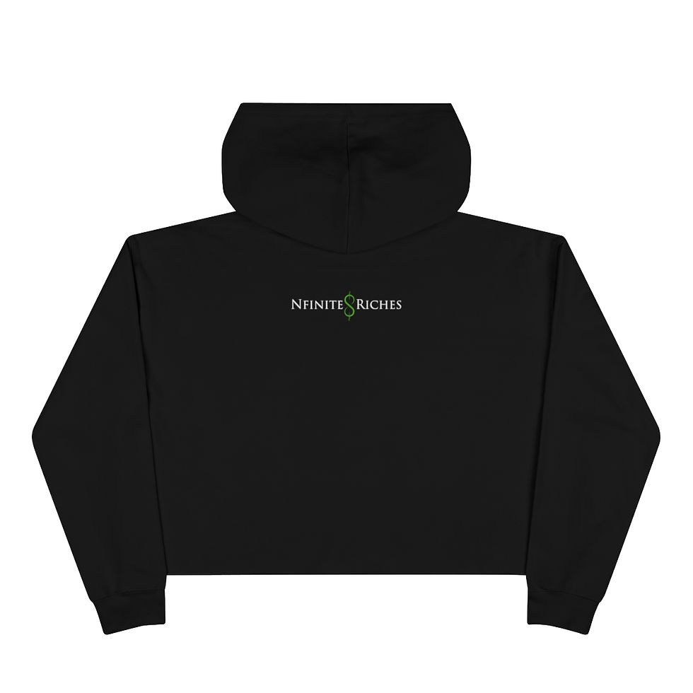 Thumbnail: BILLIONAIRE VIBES CROP HOODIE
