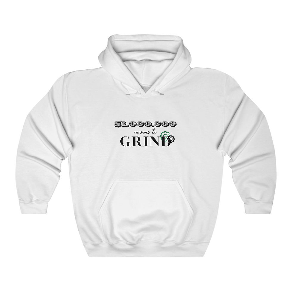 Thumbnail: $1,000,000 REASONS TO GRIND UNISEX HEAVY BLEND™ HOODED SWEATSHIRT